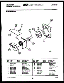 04 - Air Handling Parts parts for Frigidaire Air Conditioner MH422H2SA from AppliancePartsPros.com