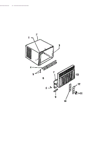 02 - Cabinet, Front, Wrapper parts for Frigidaire Air Conditioner S418B2SA from AppliancePartsPros.com