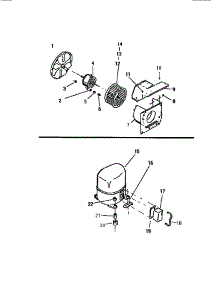 04 - Air Handling Parts, Compressor parts for Frigidaire Air Conditioner S418B2SA from AppliancePartsPros.com