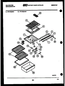04 - Shelves And Support parts for Frigidaire Refrigerator TPK140JN1D from AppliancePartsPros.com
