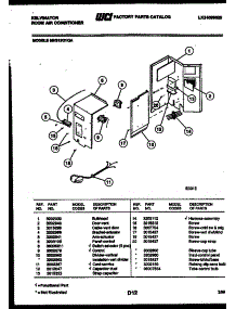 03 - Electrical Parts parts for Frigidaire Air Conditioner MH312G1QA from AppliancePartsPros.com