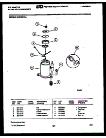 06 - Compressor parts for Frigidaire Air Conditioner MH312G1QA from AppliancePartsPros.com