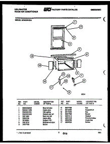 06 - Cabinet And Installation Parts parts for Frigidaire Air Conditioner MH423H2SA from AppliancePartsPros.com