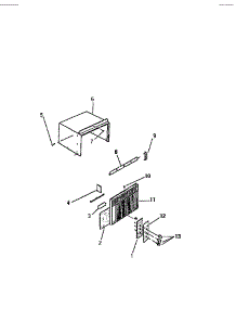 02 - Cabinet, Front, Wrapper parts for Frigidaire Air Conditioner S310A1QA from AppliancePartsPros.com