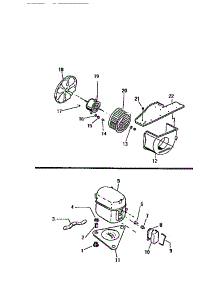 04 - Air Handling Parts,  Compressor parts for Frigidaire Air Conditioner S310A1QA from AppliancePartsPros.com