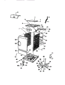 03 - Cabinet, Top Panel, Base parts for Frigidaire Washer AWP330A1D from AppliancePartsPros.com