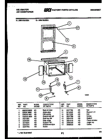 06 - Cabinet And Installation Parts parts for Frigidaire Air Conditioner MH418H2SA from AppliancePartsPros.com
