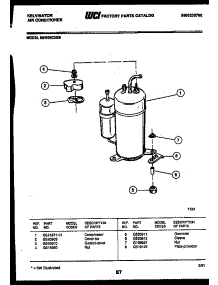 05 - Compressor parts for Frigidaire Air Conditioner MH525C2SB from AppliancePartsPros.com