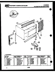 06 - Cabinet Parts parts for Frigidaire Air Conditioner S208C1E from AppliancePartsPros.com