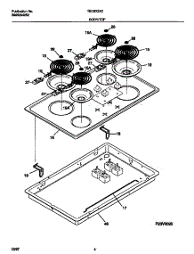 03 - Body / Top parts for Frigidaire Cooktop TEC6X3XCD3 from AppliancePartsPros.com