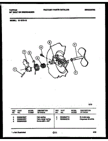 03 - Cam parts for Frigidaire Dishwasher 61-1073-10-00 from AppliancePartsPros.com