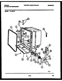 05 - Tub And Frame Parts parts for Frigidaire Dishwasher 61-1073-10-00 from AppliancePartsPros.com
