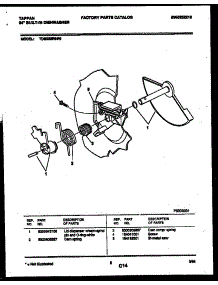 03 - Cam parts for Frigidaire Dishwasher TDB232RBR0 from AppliancePartsPros.com