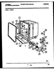 05 - Tub And Frame Parts parts for Frigidaire Dishwasher DP400A1 from AppliancePartsPros.com