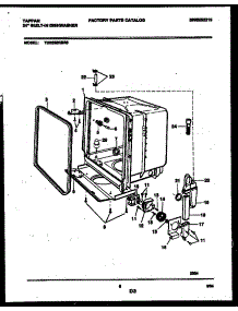 05 - Tub And Frame Parts parts for Frigidaire Dishwasher TDB232RBR0 from AppliancePartsPros.com