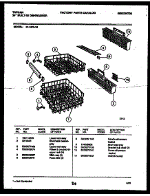 08 - Racks And Trays parts for Frigidaire Dishwasher 61-1073-10-00 from AppliancePartsPros.com
