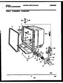 05 - Tub And Frame Parts parts for Frigidaire Dishwasher TDB668RBS0 from AppliancePartsPros.com