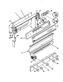 02 - Backguard parts for Frigidaire Range 30-3053-23-03 from AppliancePartsPros.com