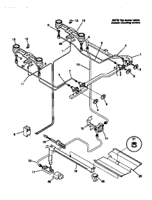 03 - Burner parts for Frigidaire Range 30-2232-23-04 from AppliancePartsPros.com