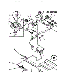 03 - Burner parts for Frigidaire Range 30-3053-23-03 from AppliancePartsPros.com