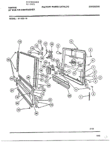 24" Built-In Dishwasher Page 3 parts for Tappan Dishwasher 61-1021 from AppliancePartsPros.com