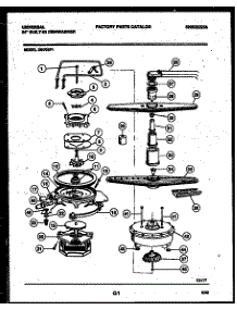 06 - Motor Pump Parts parts for Frigidaire Dishwasher DB700P1-23 from AppliancePartsPros.com