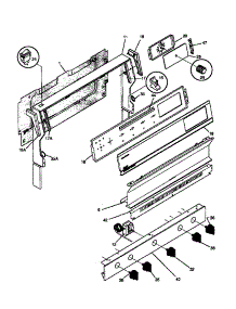 02 - Backguard parts for Frigidaire Range 30-2132-23-04 from AppliancePartsPros.com