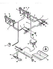 03 - Burner parts for Frigidaire Range 30-2132-23-04 from AppliancePartsPros.com