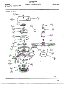 24" Built-In Dishwasher Page 7 parts for Tappan Dishwasher 61-1021 from AppliancePartsPros.com