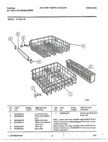 24" Built-In Dishwasher Page 11 parts for Tappan Dishwasher 61-1021 from AppliancePartsPros.com