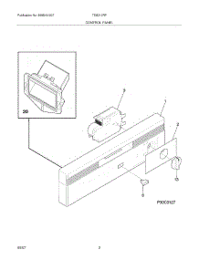 03 - Control Panel parts for Tappan Dishwasher TDB210RFS3 from AppliancePartsPros.com