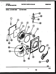 03 - Door Parts parts for Frigidaire Dryer 47-2451-23-03 from AppliancePartsPros.com