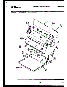 04 - Console And Control Parts parts for Frigidaire Dryer TDG336RBD0 from AppliancePartsPros.com