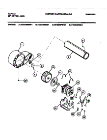05 - Motor parts for Frigidaire Dryer TDG336RBW1 from AppliancePartsPros.com