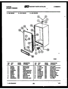 04 - Cabinet Parts parts for Frigidaire Freezer 98-1348-00-00 from AppliancePartsPros.com