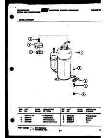 06 - Compressor parts for Frigidaire Air Conditioner S418C2SB from AppliancePartsPros.com
