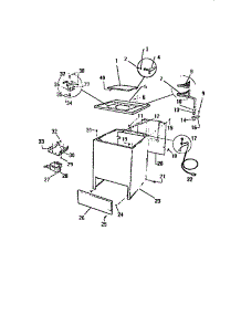 03 - Cabinet, Top Panel parts for Frigidaire Washer AW400A0V from AppliancePartsPros.com