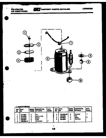 05 - Compressor parts for Frigidaire Air Conditioner SH206D1QA from AppliancePartsPros.com