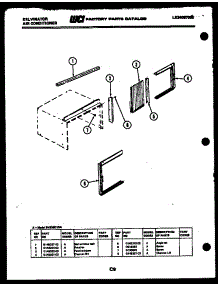 06 - Cabinet Parts parts for Frigidaire Air Conditioner SH206D1QA from AppliancePartsPros.com