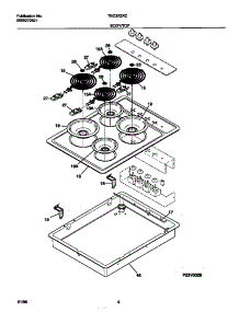 03 - Body / Top parts for Frigidaire Cooktop TEC3X3XCCA from AppliancePartsPros.com