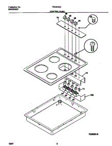 02 - Control Panel parts for Frigidaire Cooktop TEC3X3XCD3 from AppliancePartsPros.com