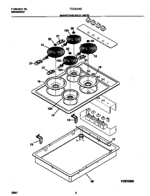 03 - Maintop / Suface Units parts for Frigidaire Cooktop TEC3X3XCD3 from AppliancePartsPros.com