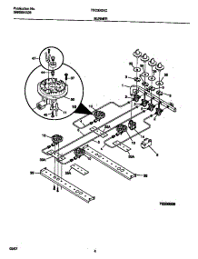 03 - Burner parts for Frigidaire Cooktop TGC3X6XCB2 from AppliancePartsPros.com