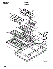 02 - Cooktop parts for Frigidaire Cooktop TGC3X4XCC2 from AppliancePartsPros.com