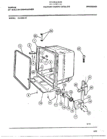 24" Built-In Dishwasher Page 5 parts for Tappan Dishwasher 61-1082-10 from AppliancePartsPros.com