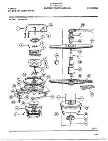 24" Built-In Dishwasher Page 7 parts for Tappan Dishwasher 61-1082-10 from AppliancePartsPros.com