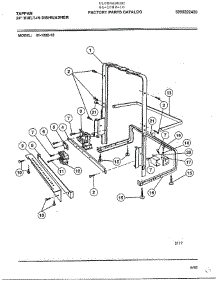 24" Built-In Dishwasher Page 9 parts for Tappan Dishwasher 61-1082-10 from AppliancePartsPros.com