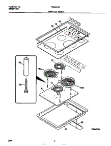 03 - Main Top Parts parts for Frigidaire Cooktop TEC3X7XCBC from AppliancePartsPros.com