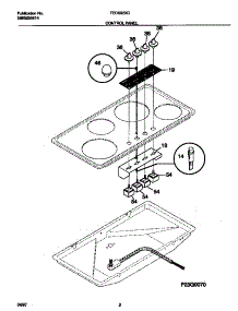 02 - Control Panel parts for Frigidaire Cooktop TEC6X2XCW3 from AppliancePartsPros.com