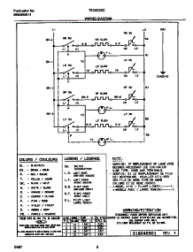 04 - Wiring Diagram parts for Frigidaire Cooktop TEC6X2XCW3 from AppliancePartsPros.com